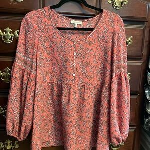 Max Studio floral blouse